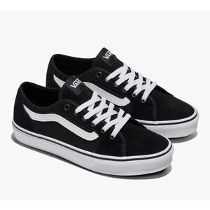 Vans Filmore Decon low top black suede/canvas sneakers Men's size 7.5 NWOT